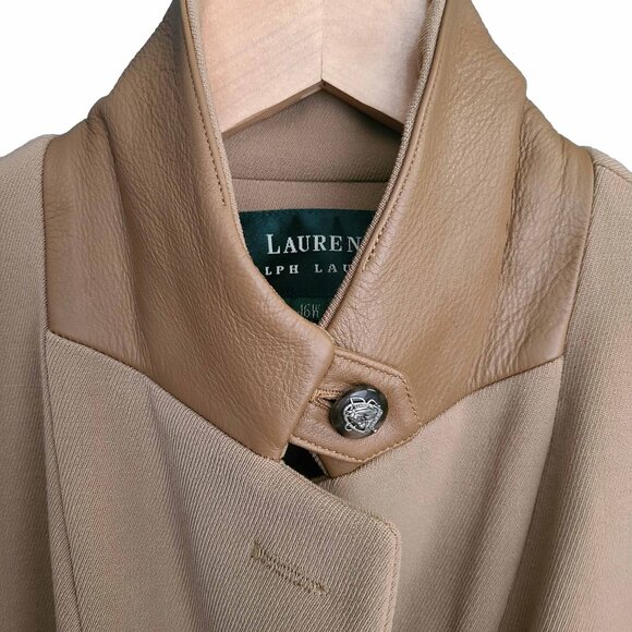 LAUREN RALPH LAUREN ~ Vintage Camel Blazer ~ 16W Very Good! - Picture 7 of 13